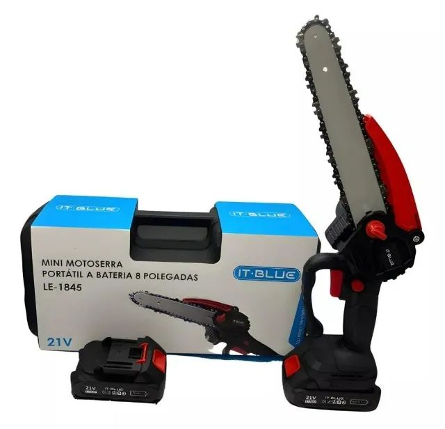 Mini Moto Serra Elétrica 4 Pol 1 Baterias Recarregável Poda - Foto 3