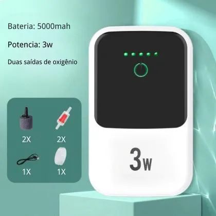 Bomba de Ar para Aquário 3.0L/ min Knup Kp-TC29  - Foto 3