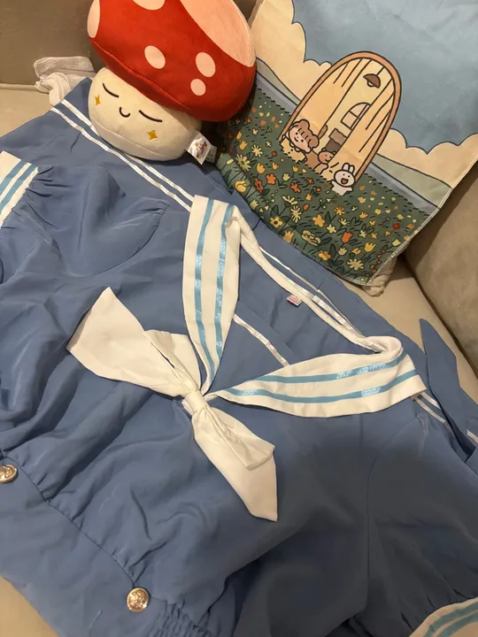 Vestido Sailor Azul Claro