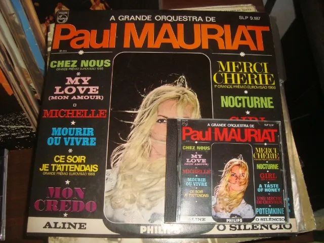 Paul Mauriat, Combo com 4 Lps e de brinde a transformação destes 4 em CD, vol 1 ao vol 12