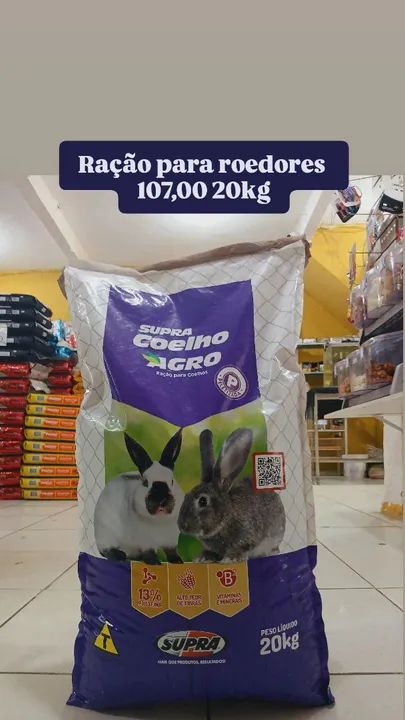 Ração Supra para roedores Agro 20kg