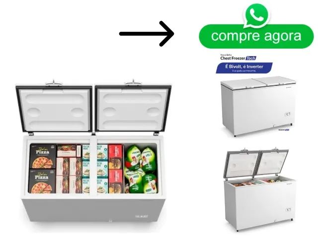 Freezer Horizontal Metalfrio Bivolt 517 Litros