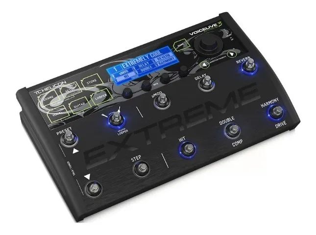 Pedal De Efeito Tc Helicon Voicelive 3 Extreme Preto
