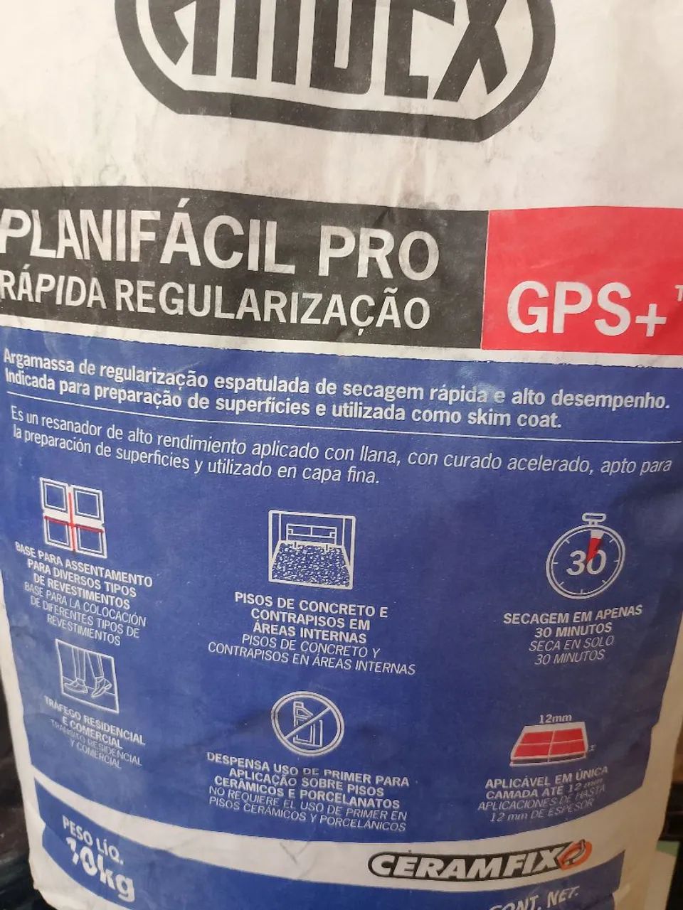 Massa Preparação Piso Vinílico Planifácil Pro ARDEX - Regularização rápida Seca rápido. - Foto 2