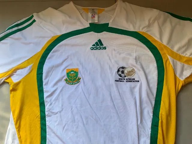 Camisa Seleção de Futebol da África do Sul 2006/2007 Branca (Usada - G/L)