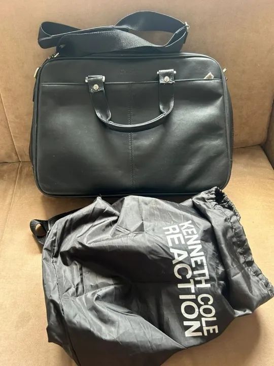 pasta executiva - couro - kenneth cole reaction - exclusiva e original