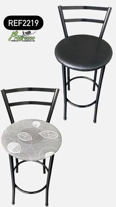 Banqueta alta de aço 
