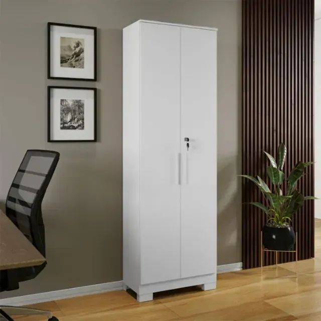 Armario Multiuso Bordo 2 Portas C/ Chave, 100% MDF - Ronipa ( Promoção) - Foto 2