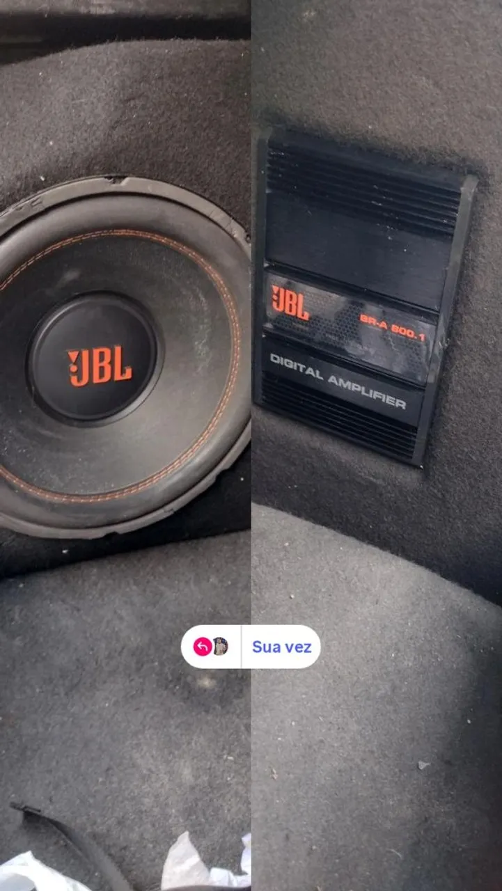 Subwoofer JBL + Amplificador BR-A 500.1
