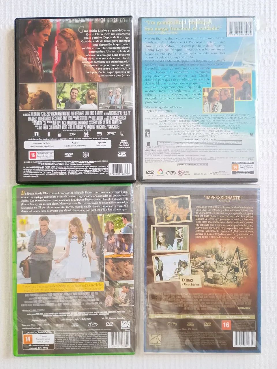 Lote de 4 DVDs - Ação e Romance  - Foto 2