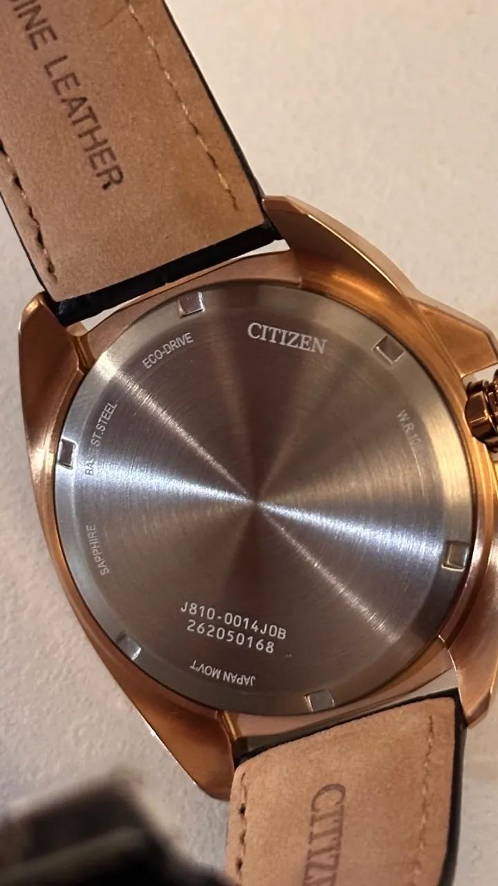 Citizen Eco-Drive J810 - Novo / Semi-Novo - Com Caixa - Acessórios