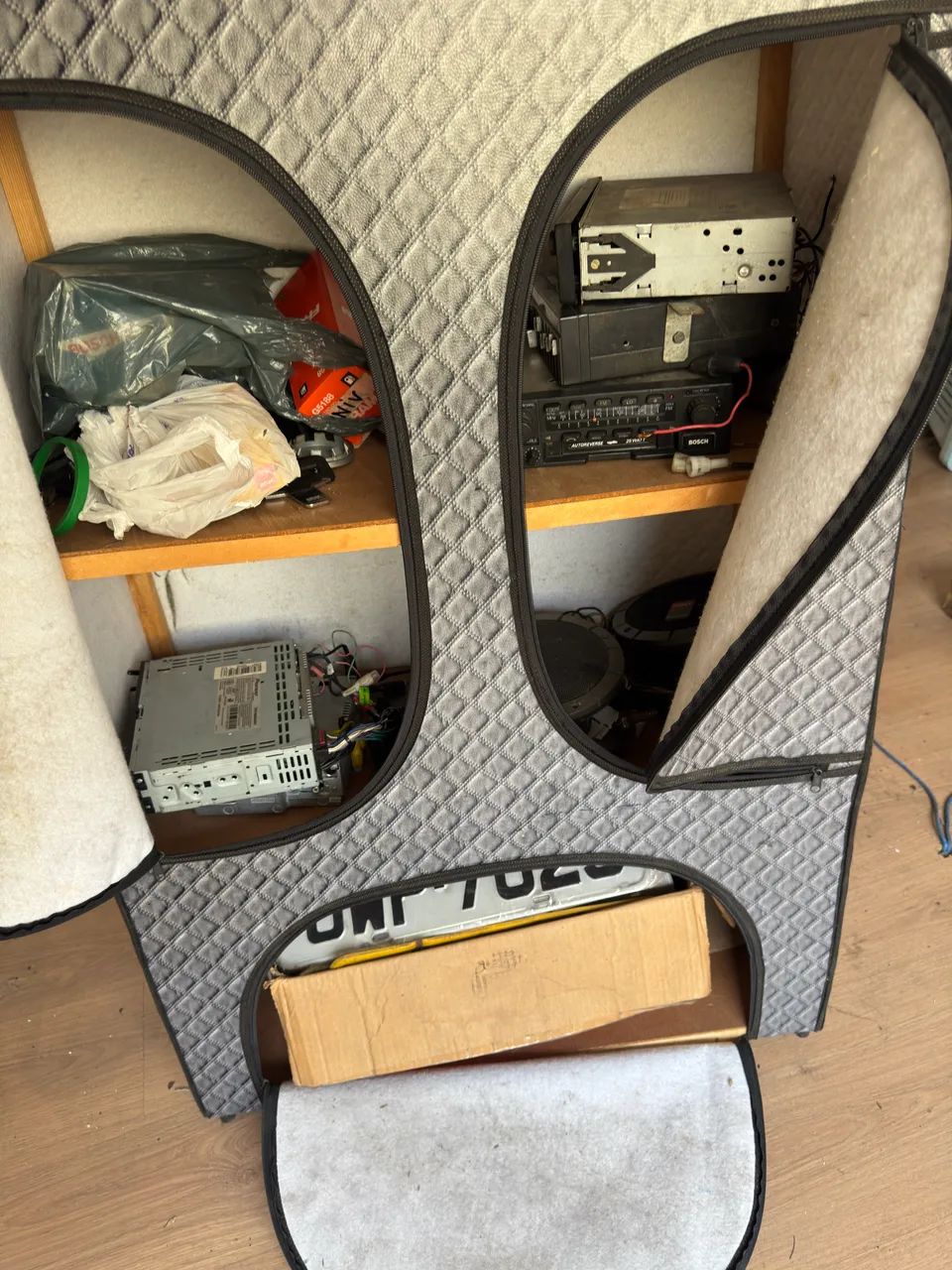 Sapateira zip 3 compartimentos 64673562586625123