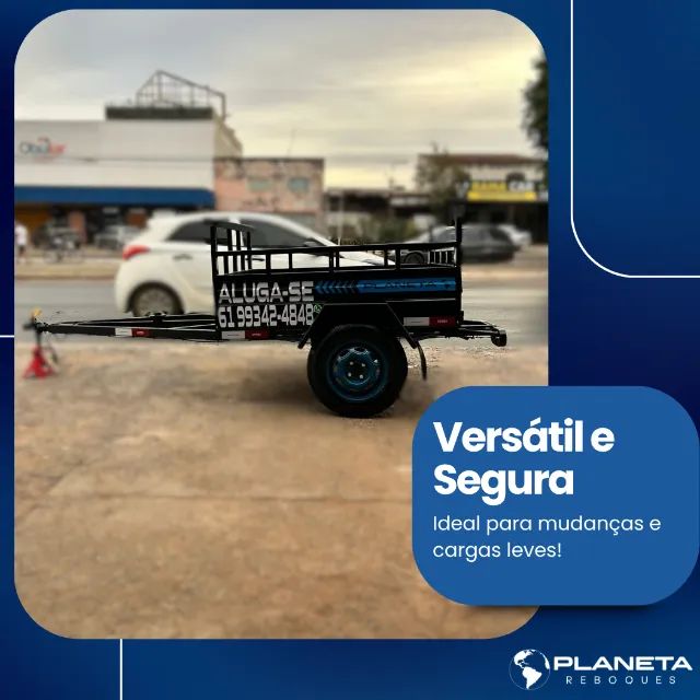 Carretinha Reforçada 1,50x1,20m - Aluguel Diário - Foto 2