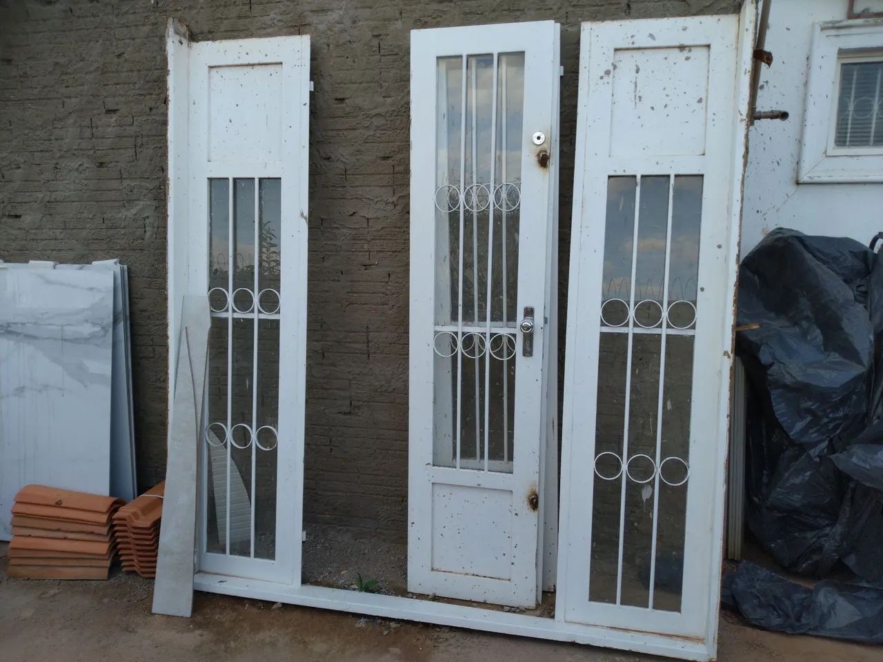 Portas de ferro 2 folhas 