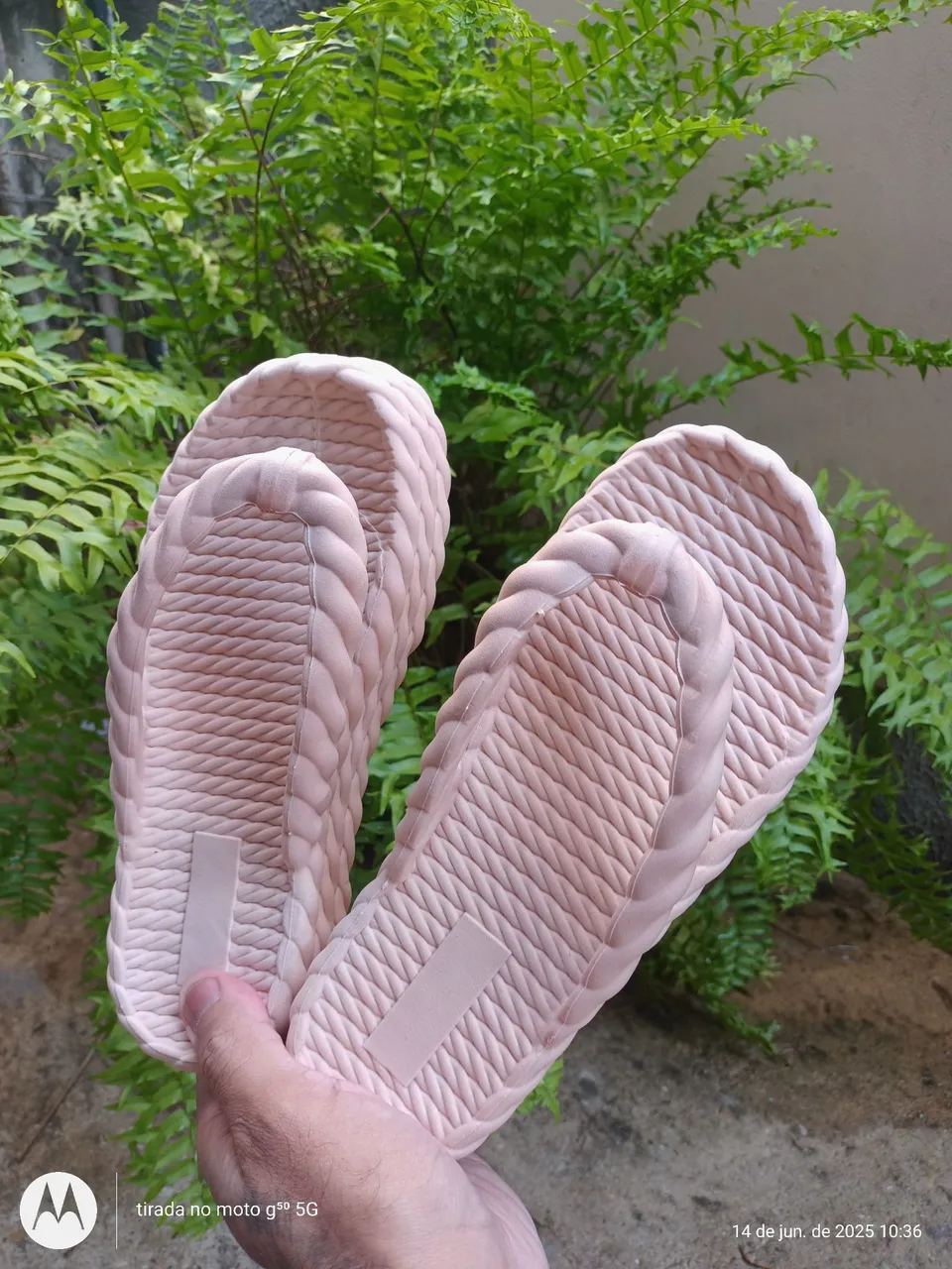 Chinelo Feminino Plataforma Trançado Ortopédico Confortável