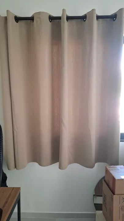 Cortinas Blackout Tecido - 2 Peças