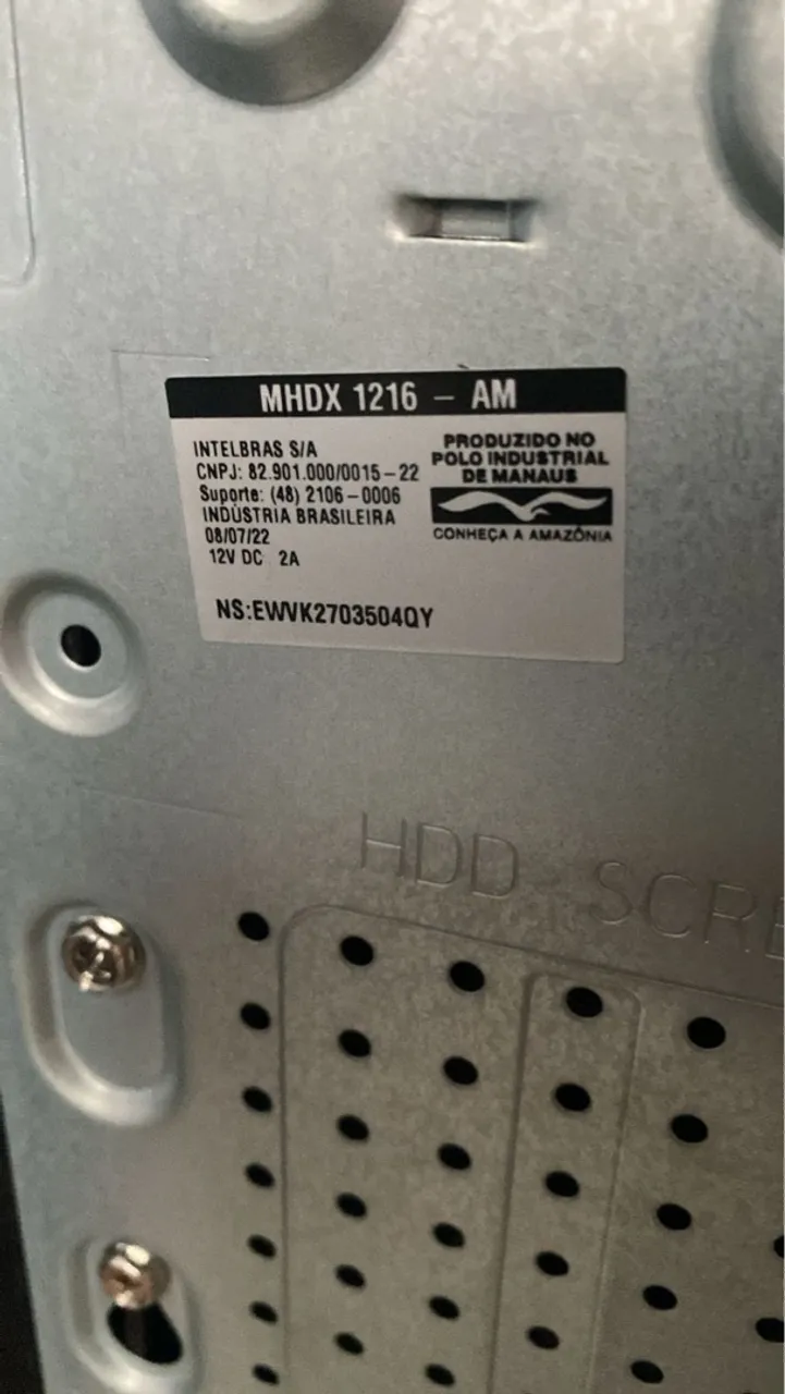 DVR INTELBRAS MHDX 1216 COM 03 TB SEMINOVO