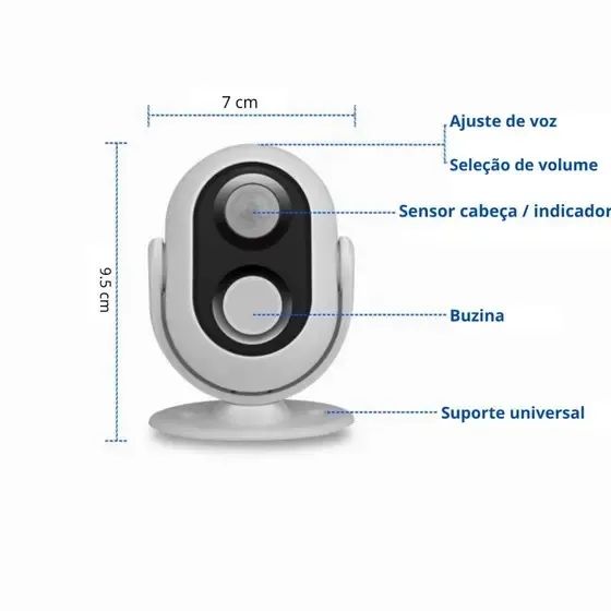 Sensor de Presença Infravermelho 3 em 1 Multi-Função B-Max - Foto 3
