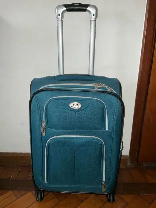 Mala de Viagem de mao de Rodinha - Azul