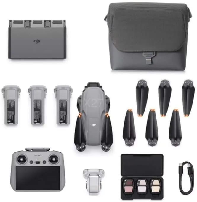 DRONE DJI AIR 3S COMBO RC2 COM TELA, COM ANATEL DE FÁBRICA À PRONTA ENTREGA - Foto 5