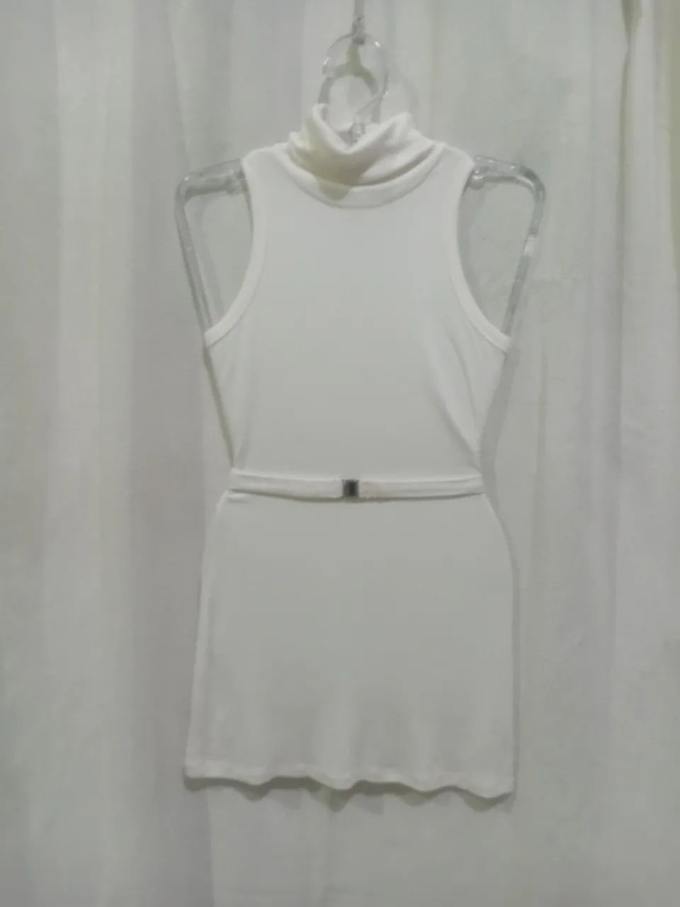 Blusa regata gola  alta of white 