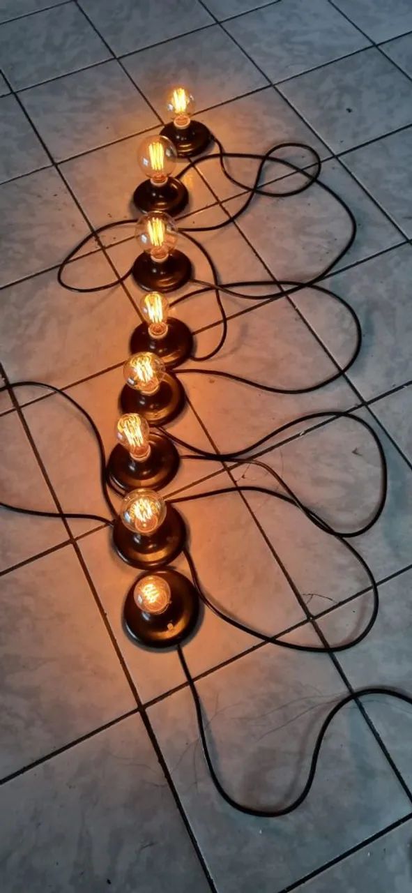 Kit de 8 lâmpadas vintage para decoração - Foto 2