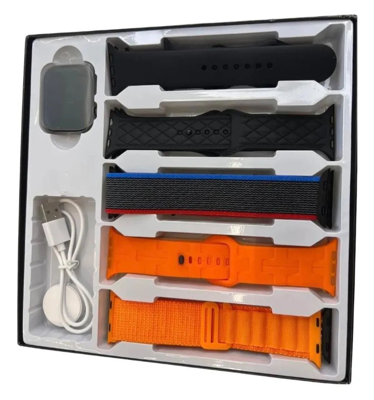 Smartwatch W10 - com 10 pulseiras diversas cores - Foto 3