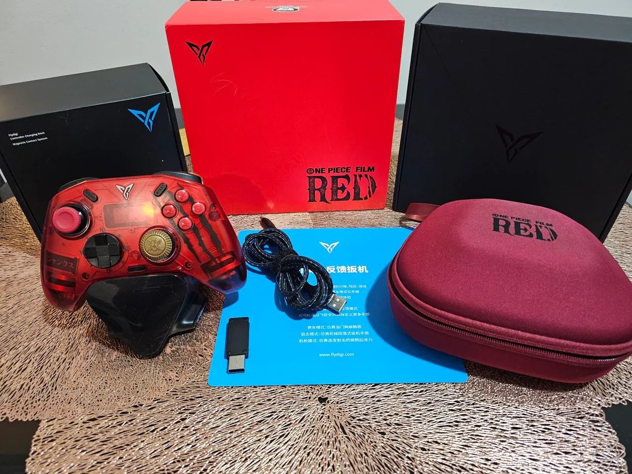 Controle Flydigi Apex elite 3 One Piece Film Red - Edição Limitada