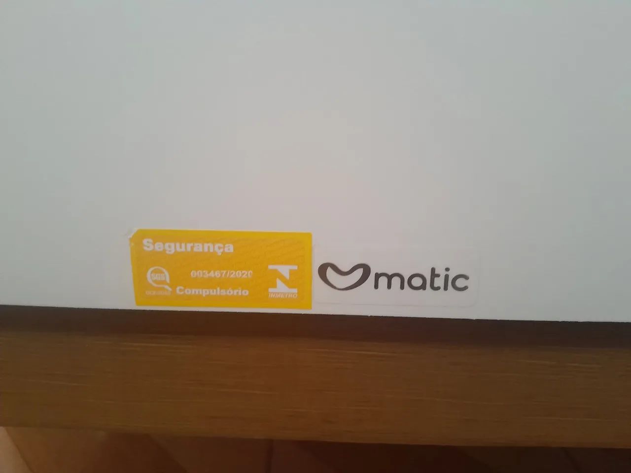 Berço Matic de madeira branco em ótimo estado! - Foto 3