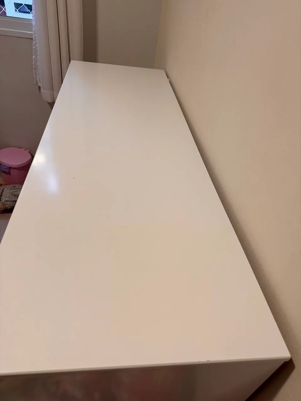 Cômoda Infantil Clean com Porta Matic Branco Eco Wood Branco com Prateleiras - Foto 4