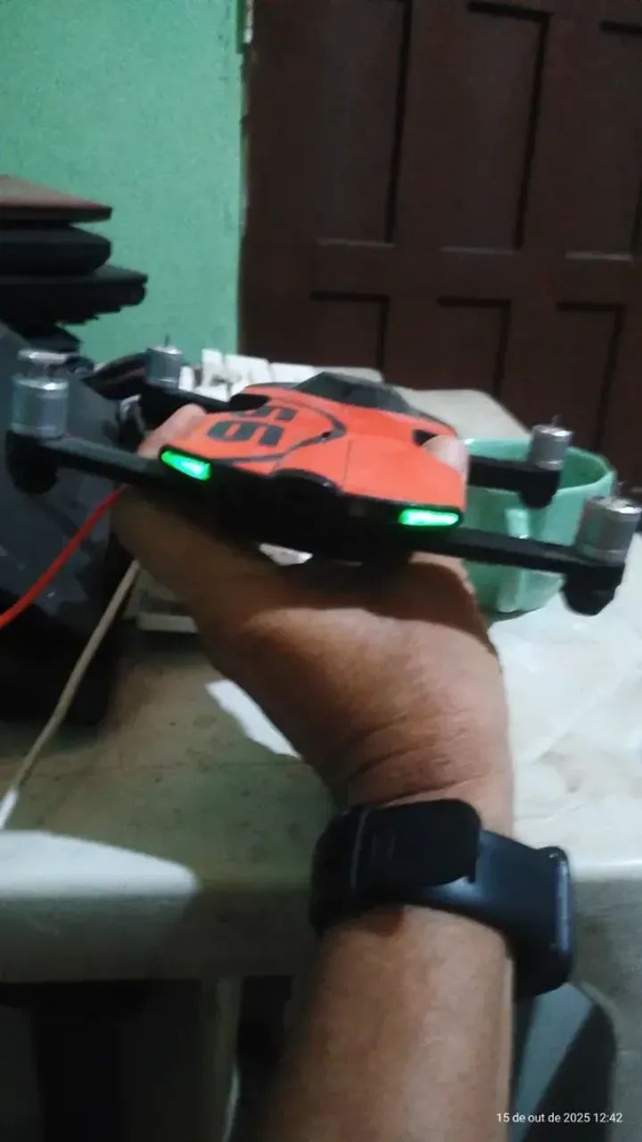 Drone Com Gps Wingsland S6 V2 Laranja - Foto 3