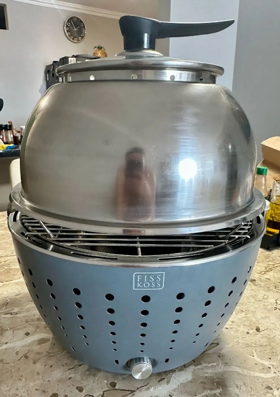 Churrasqueira Portátil a Carvão - FISS KOSS Grill - Ocean