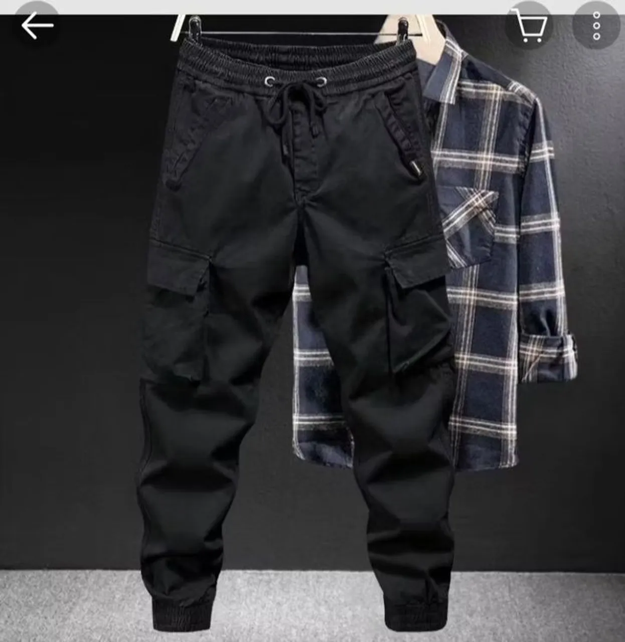 Calça Cargo Masculina Preta
