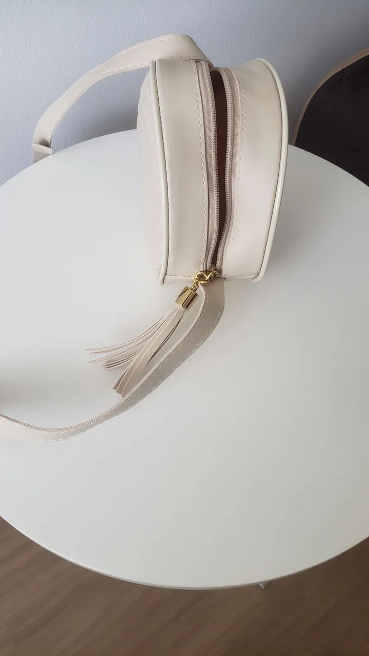 Bolsa de Ombro Bege - Foto 4
