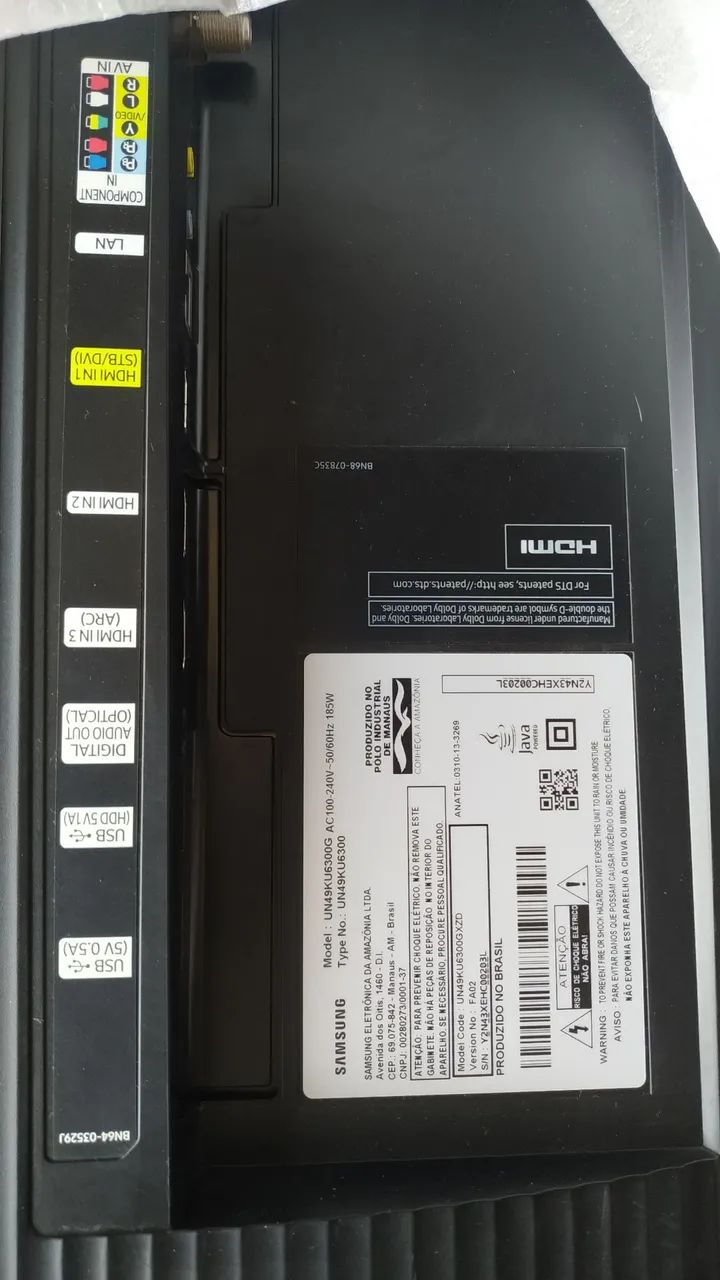 TV Samsung 49 polegadas Curved UHD- Tela Trincada. - Foto 4