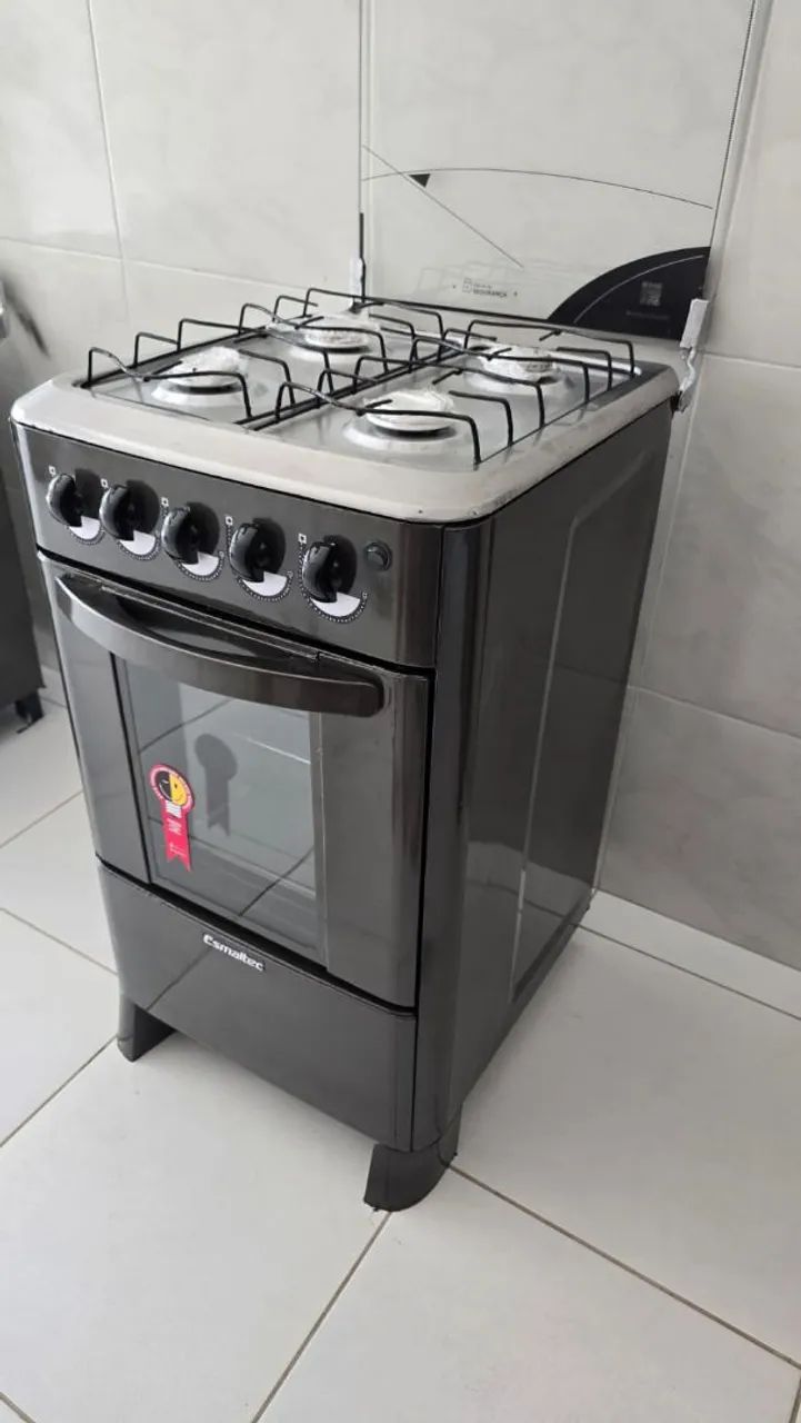 FOGÃO DISPONÍVEL MARCA - ESMALTE FUNCIONA PERFEITAMENTE  - Foto 5