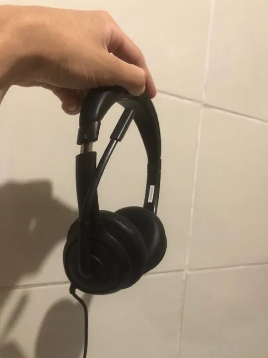 Headset com fio biauricular, Conexão USB, WHS 60 duo, Preto, Intelbras