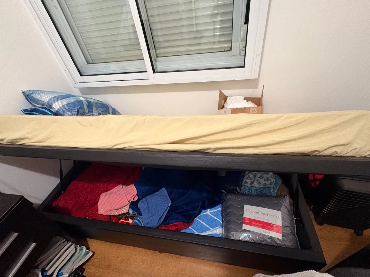 Cama Box de Solteiro com Baú - Não acompanha colchão