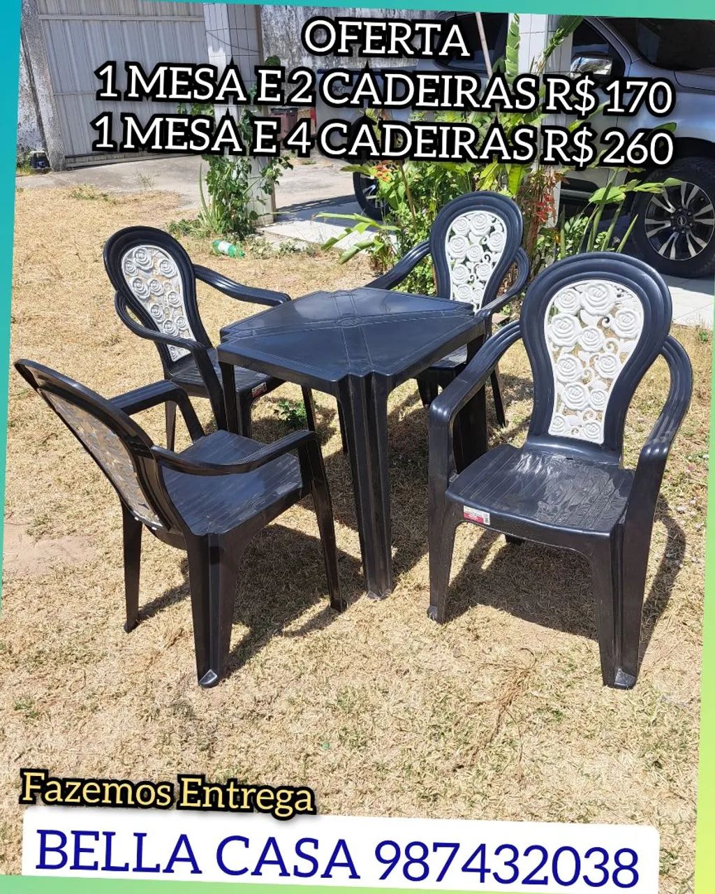CADEIRAS FLORES BE87 ENTREGAMOS HOJE 