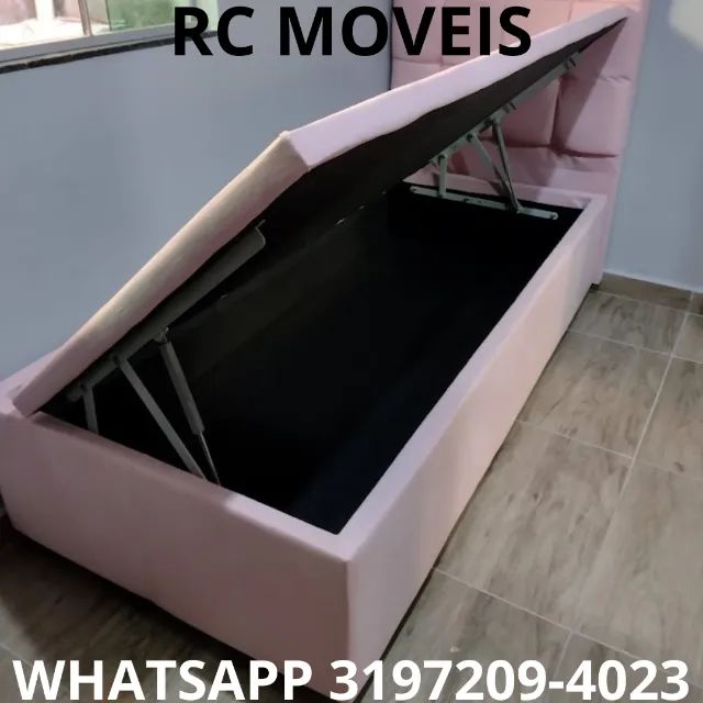 Cama Box Baú Solteiro 88x1.88 - Baú Blindado Direto da Fábrica