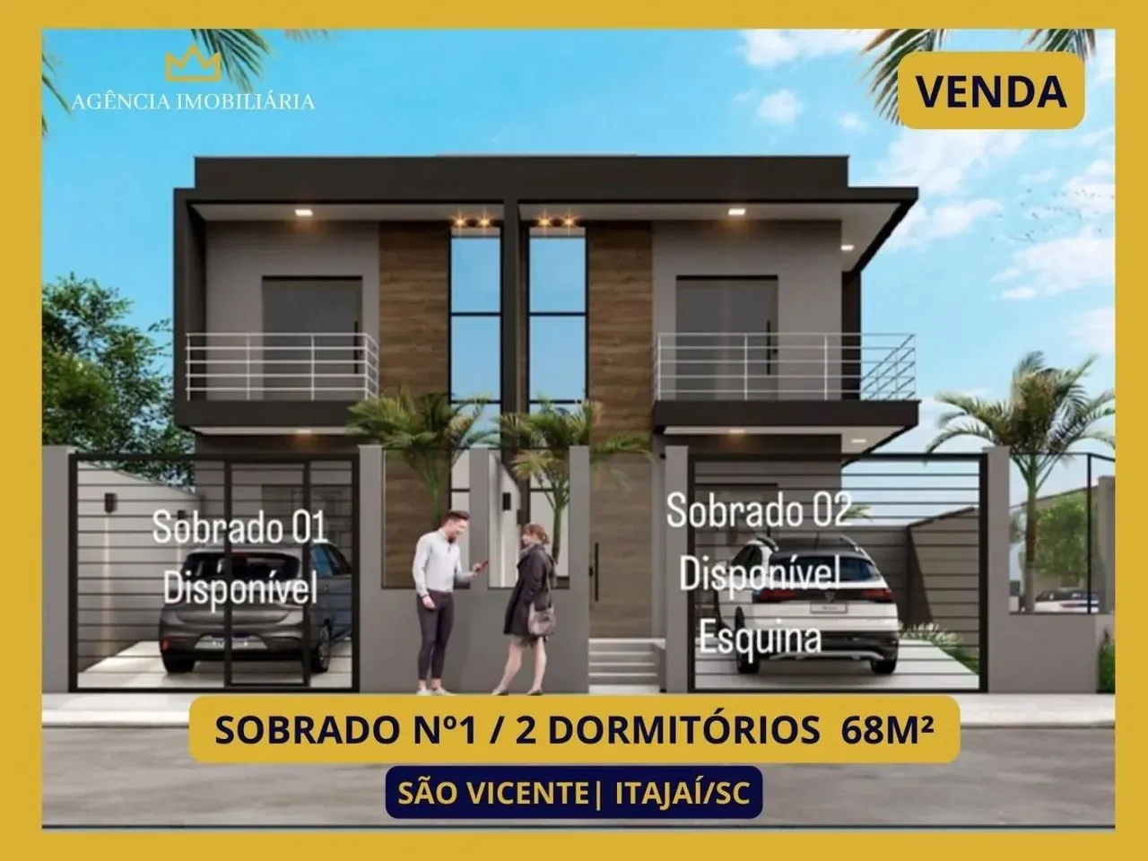 Sobrado com 2 dormitórios à venda, 68 m² por R$ 660.000 - São Vicente - Itajaí/SC