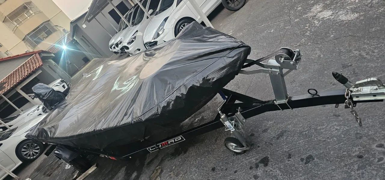 MG Nautica 50hp mercury 2 tempos partida elétrica e carretinha lumaq - Foto 6