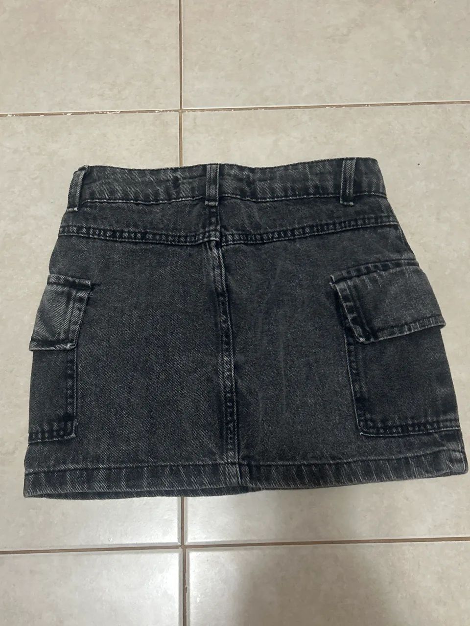 Saia grafite jeans  - Foto 2