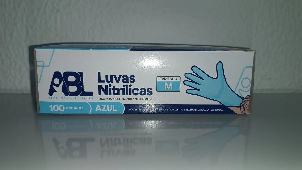 Luvas de procedimento sem pó  - Foto 2