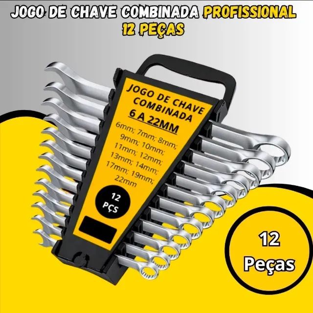 Kit Ferramentas Chaves Combinadas Jogo De Chave Soquete Jogo