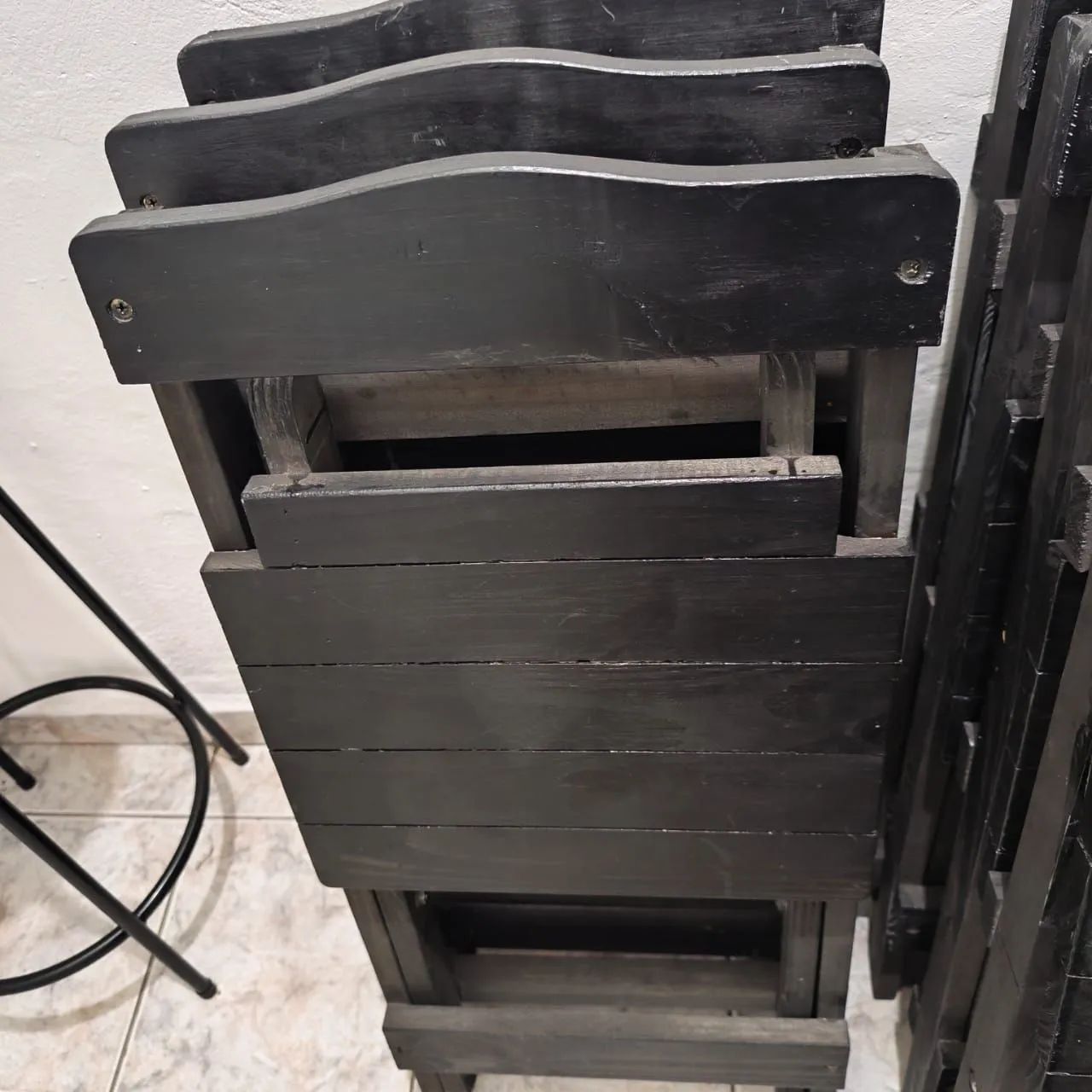 Mesas e cadeiras para comércio. 