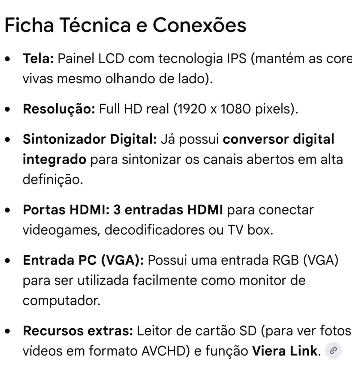 TV Panasonic 42? Full HD Vieira em Perfeito Estado - Foto 3
