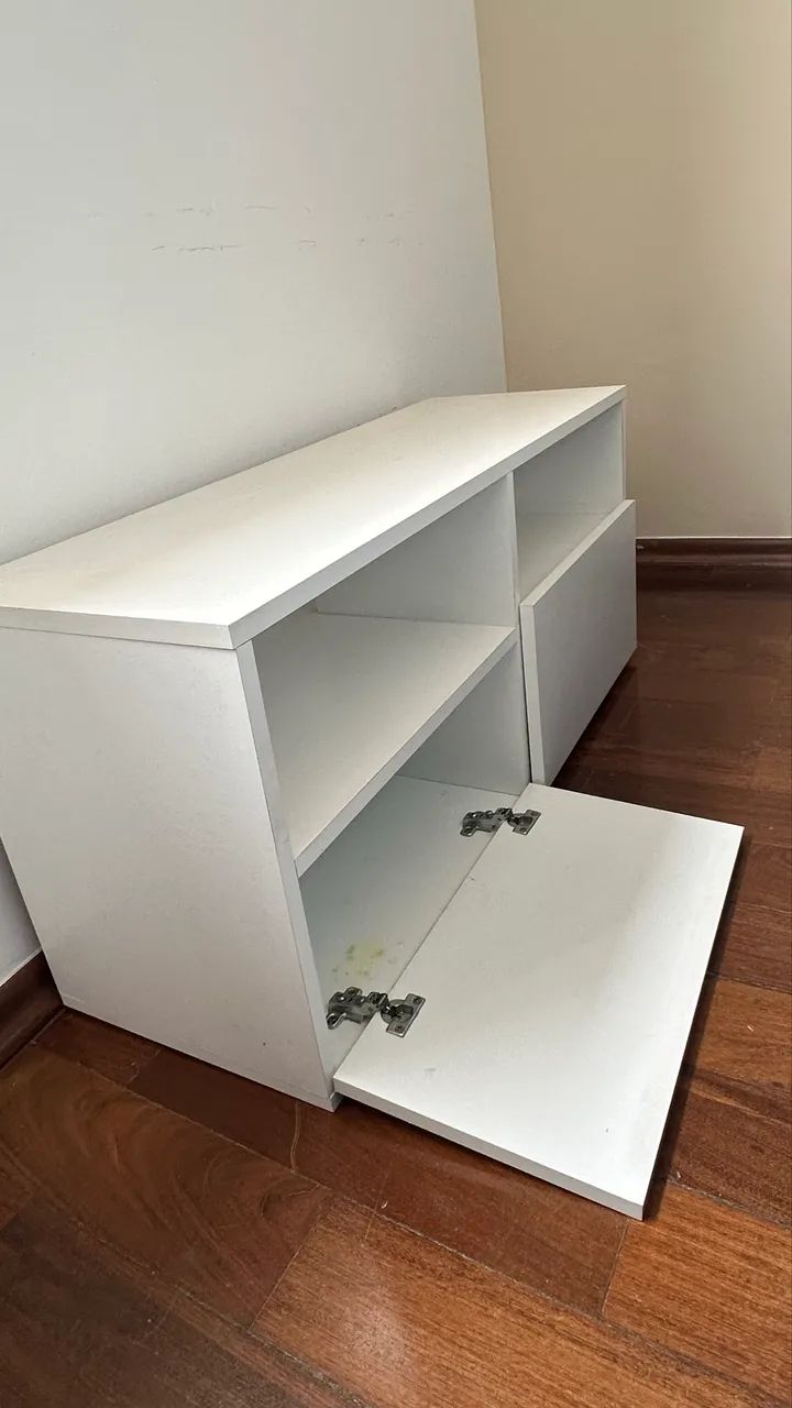 Rack/cômoda MDF branco Mobly - Foto 2