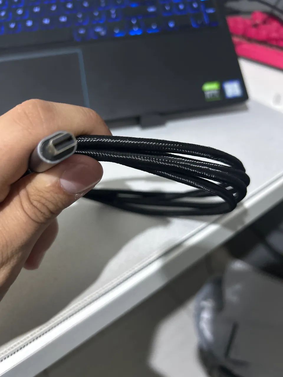 Cabo Usb-c Para Mini Displayport Thunderbolt 3 4k 60hz - Foto 2