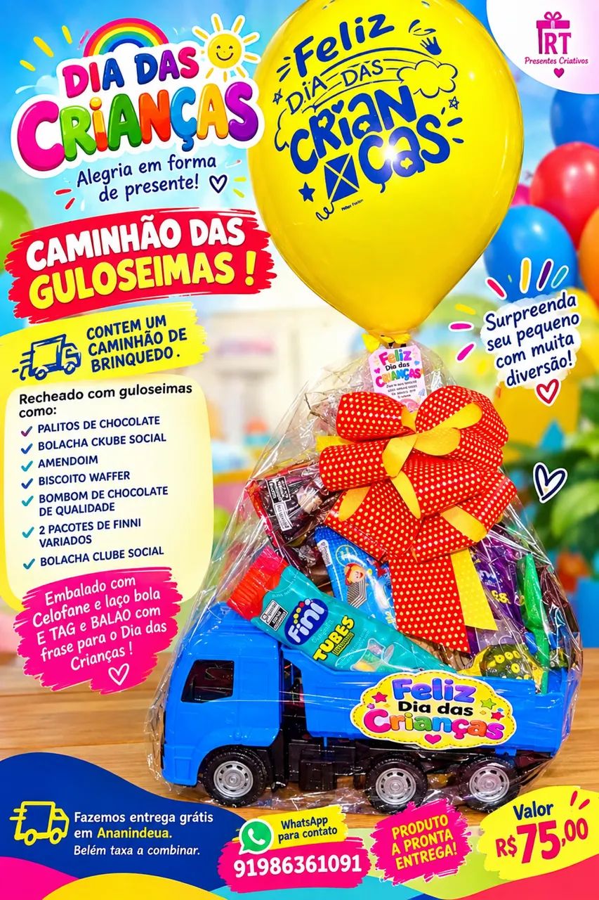 DIA DAS CRIANÇAS CHEGANDO ! CESTAS E PRESENTES  - Foto 2